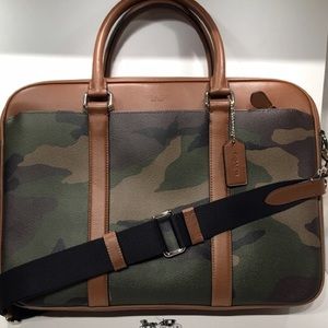 Men’s Coach Brief Case Army Print Camo Print